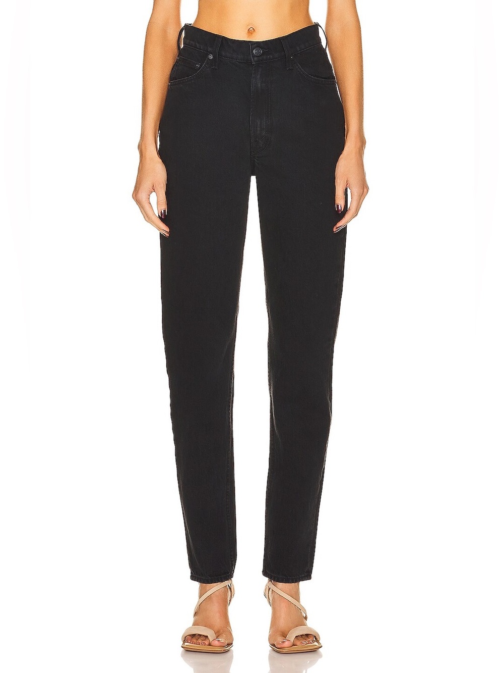 Mother SNACKS! High Waisted Twizzy Skimp Smacking Good Black Relaxed Jean EUC 26
